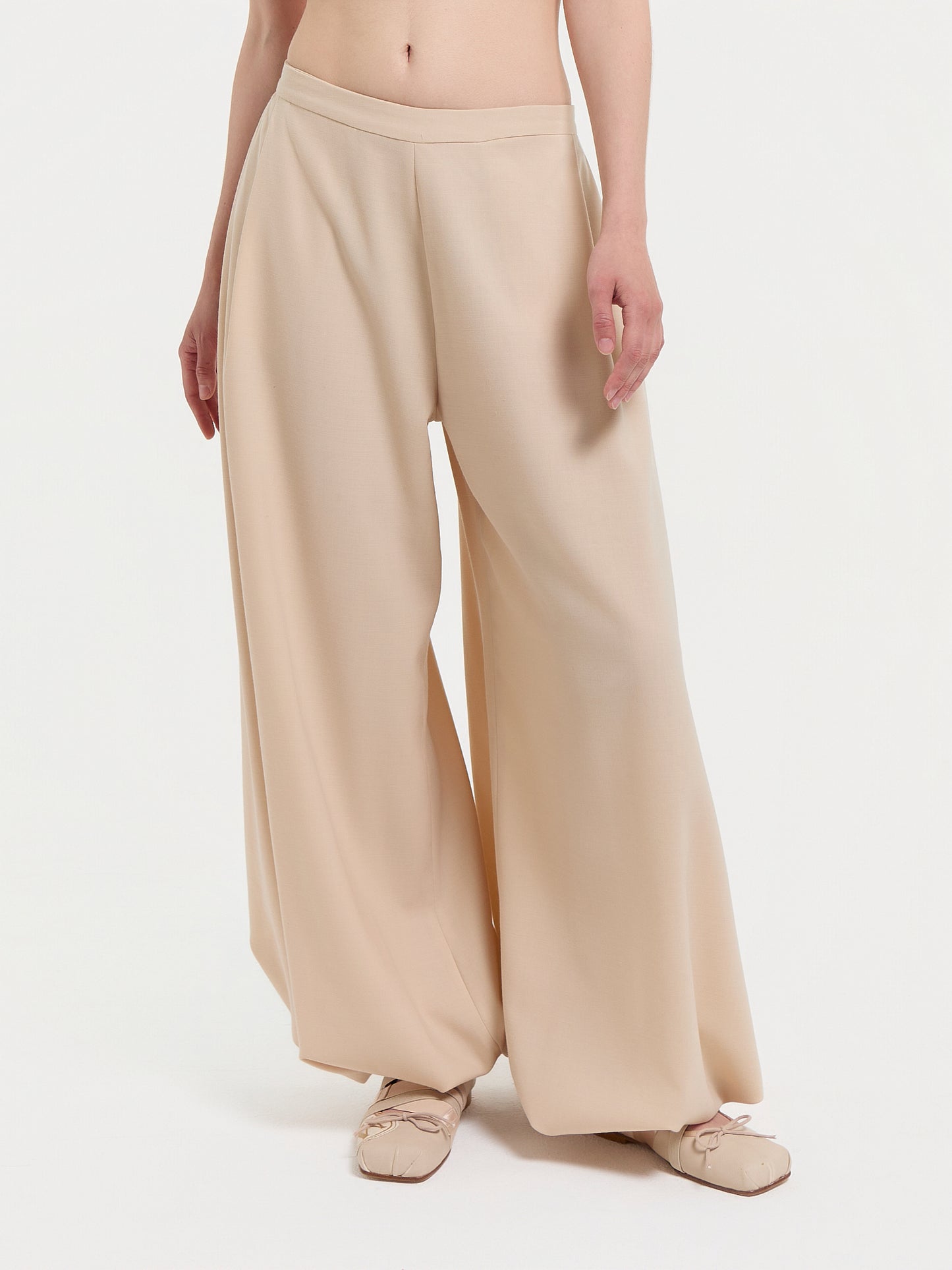 Wool Balloon Trousers