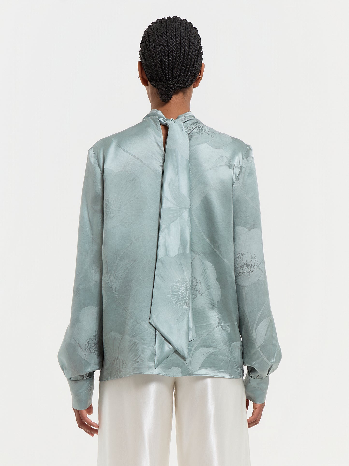 Mint Tie Blouse