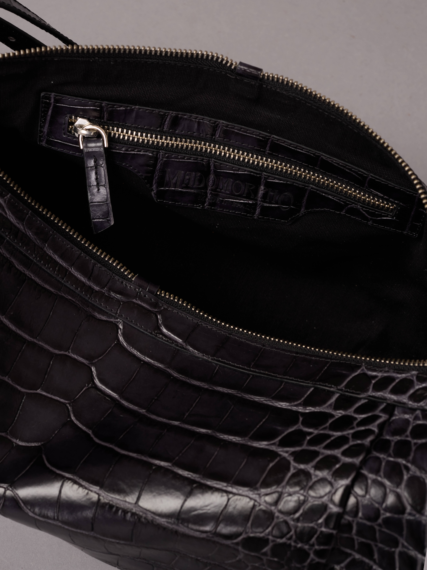 Mini Charcoal Bowling Bag