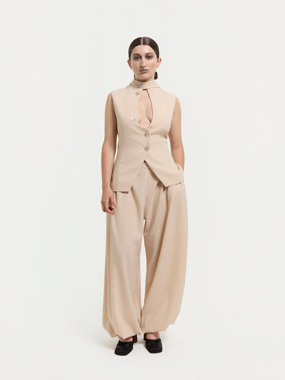 Wool Balloon Trousers