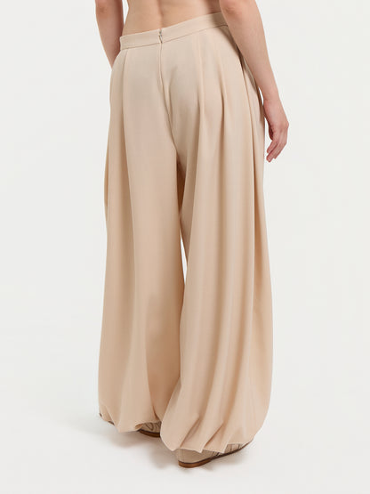 Wool Balloon Trousers