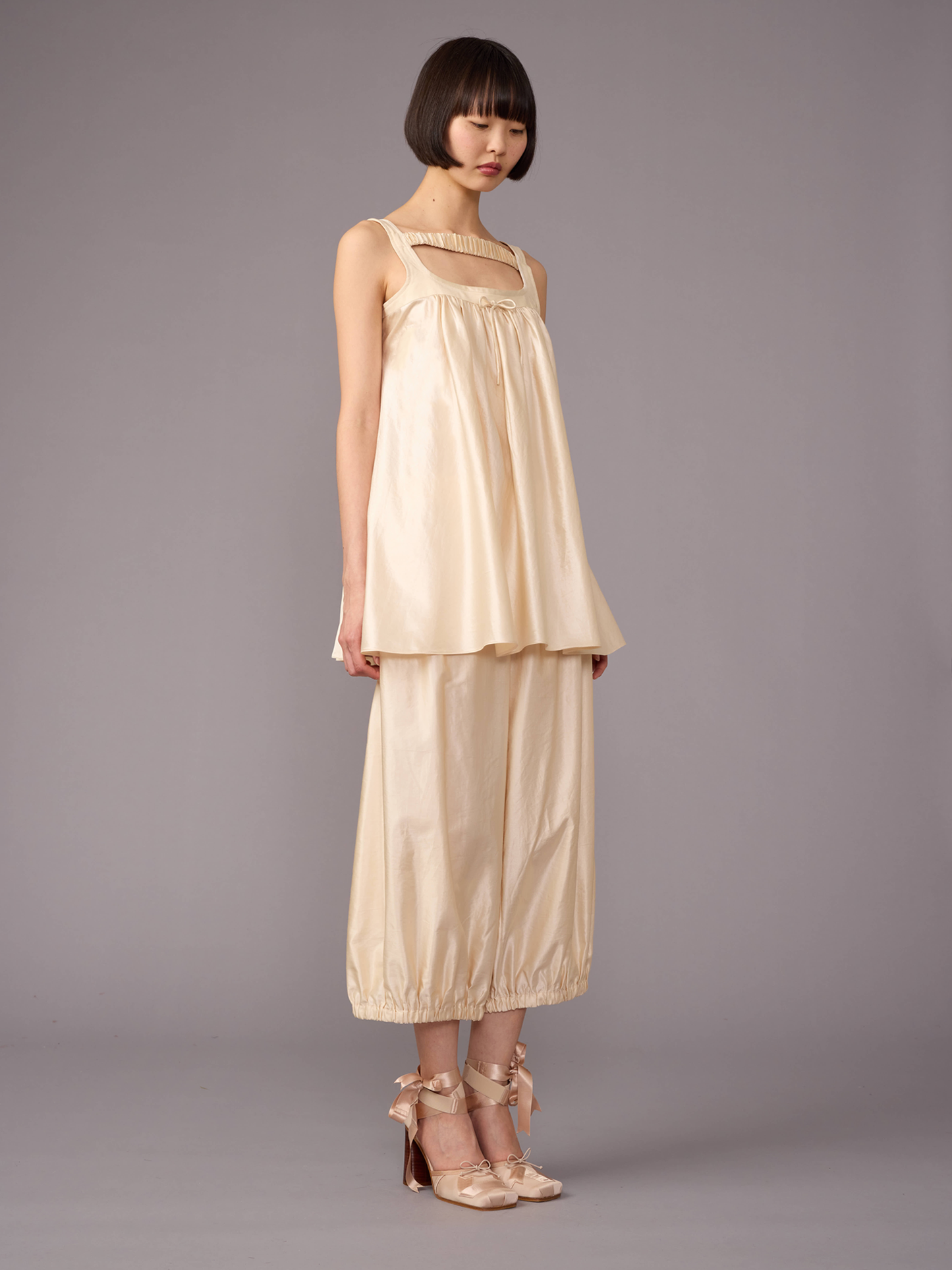 Silk Babydoll Dress