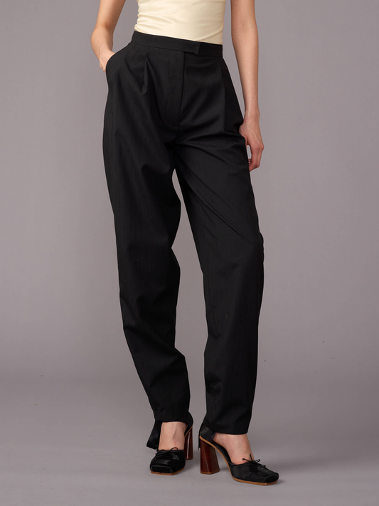 Black Wool Trousers