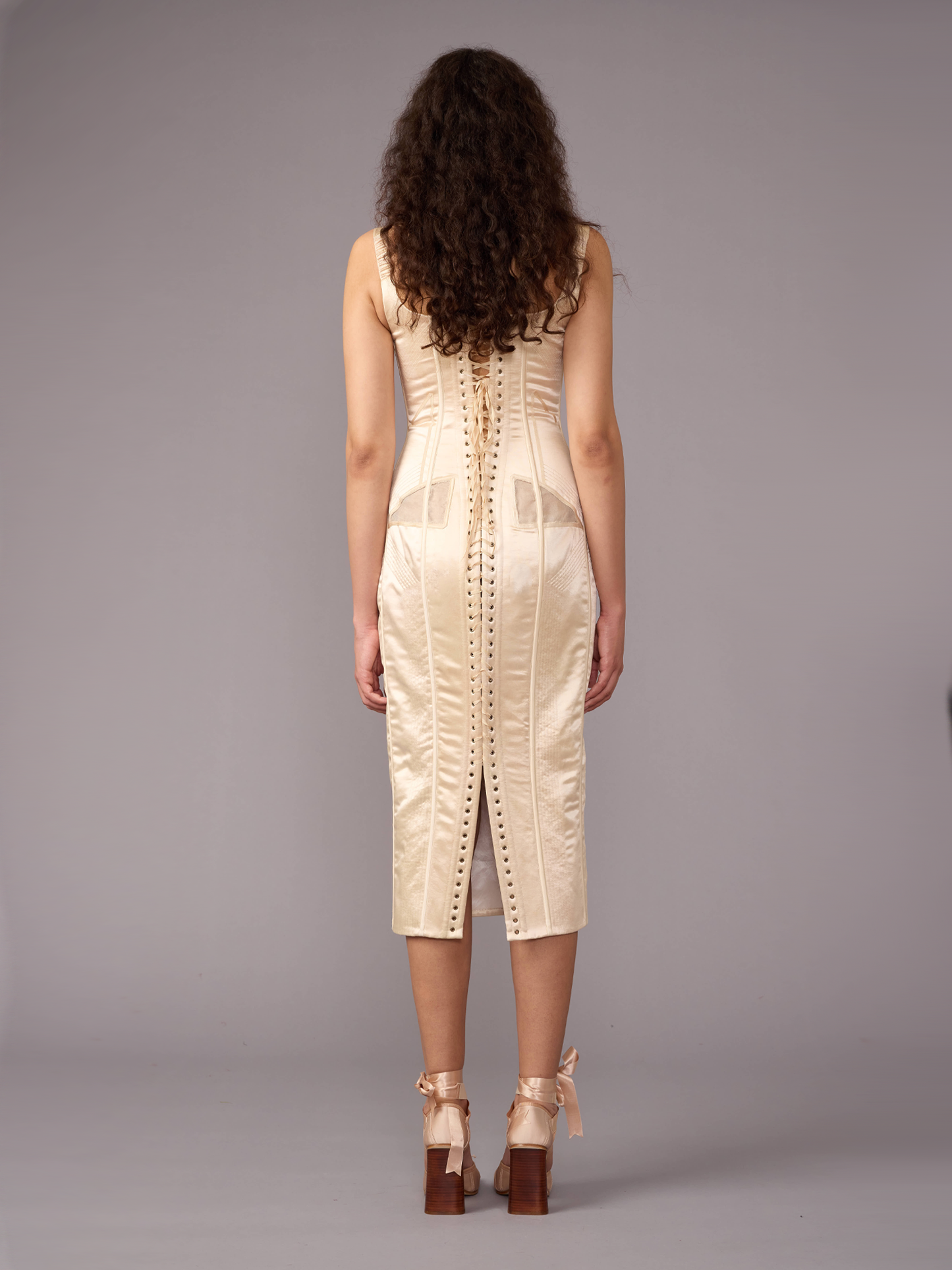 Silk Burlesque Corset Dress