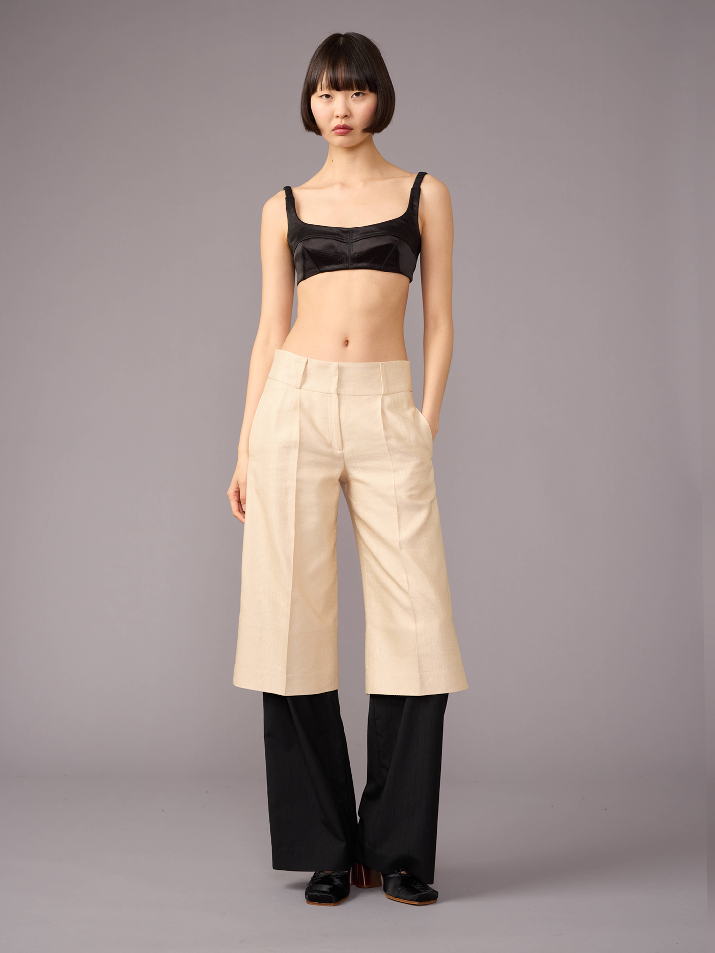 Silk & Wool Double Trousers