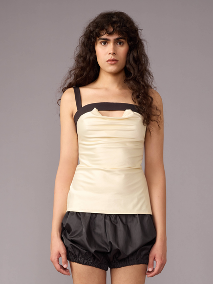 Cream Giovanni Top