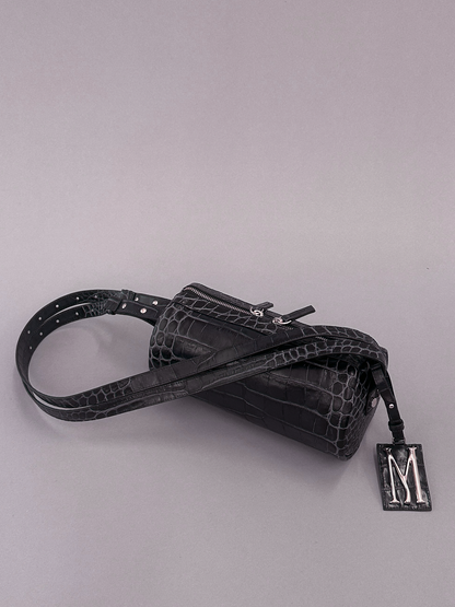 Mini Charcoal Bowling Bag