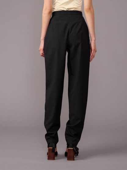 Black Wool Trousers