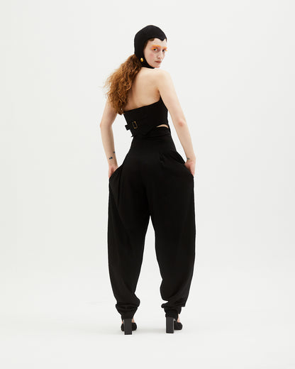 Balloon Trousers Black