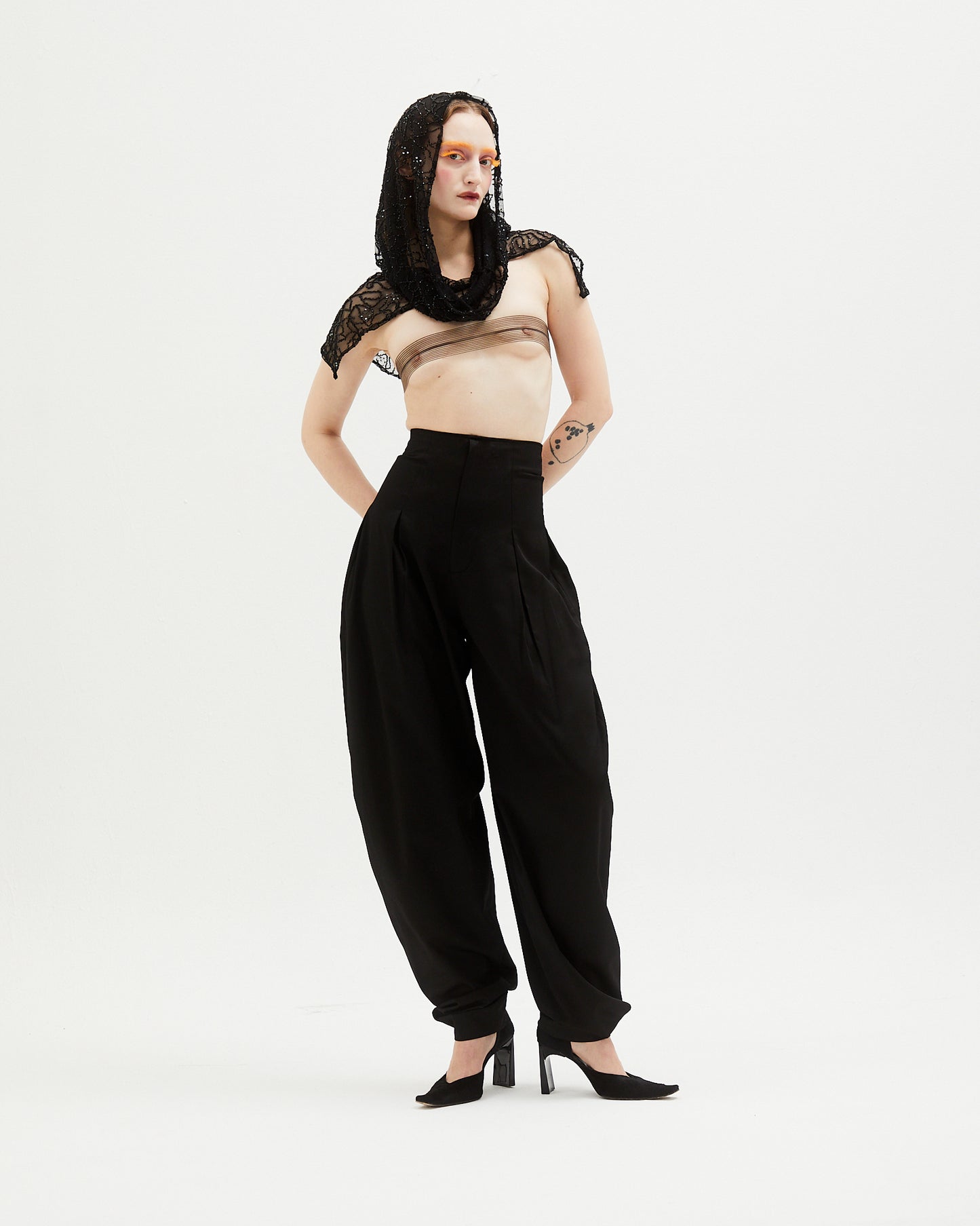 Balloon Trousers Black