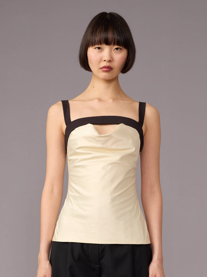 Cream Giovanni Top