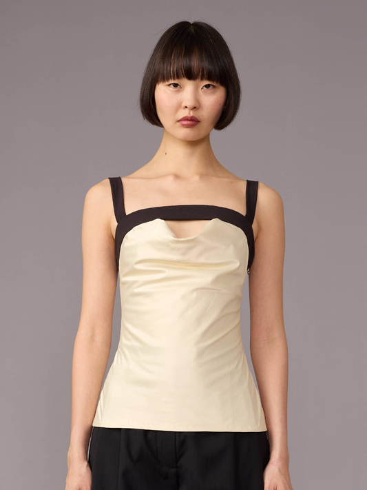 Cream Giovanni Top