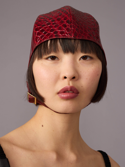 Cherry Red Pilot Cap