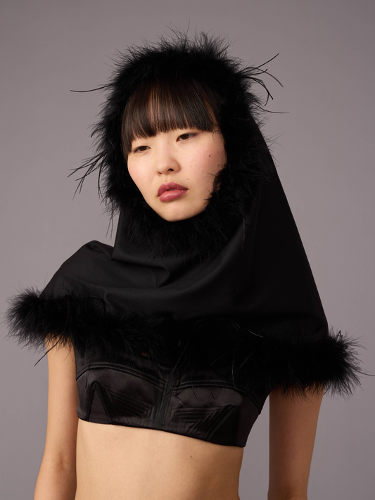 Black Feather Hood