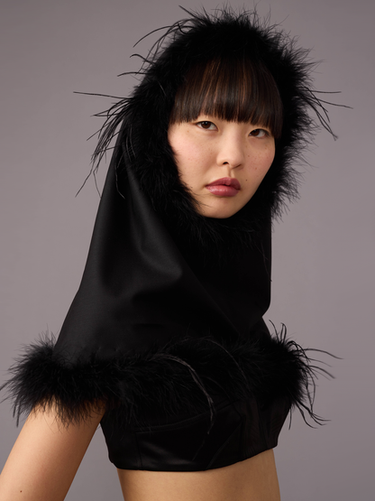 Black Feather Hood
