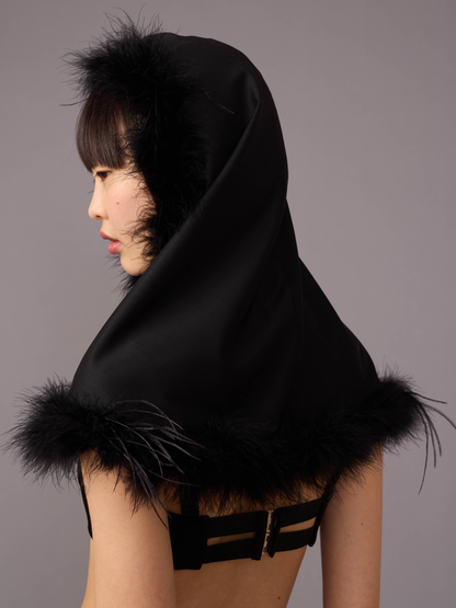 Black Feather Hood
