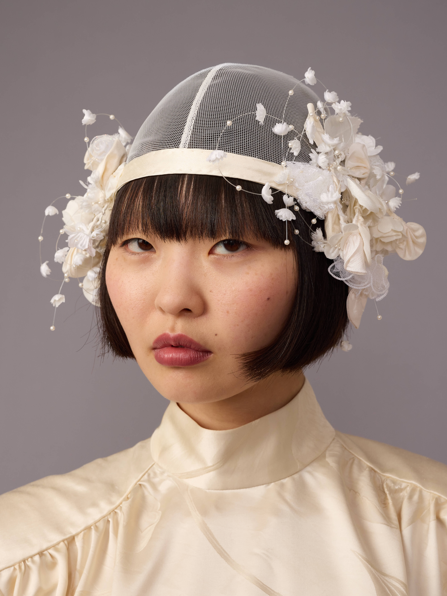 Bridal Flapper Cap