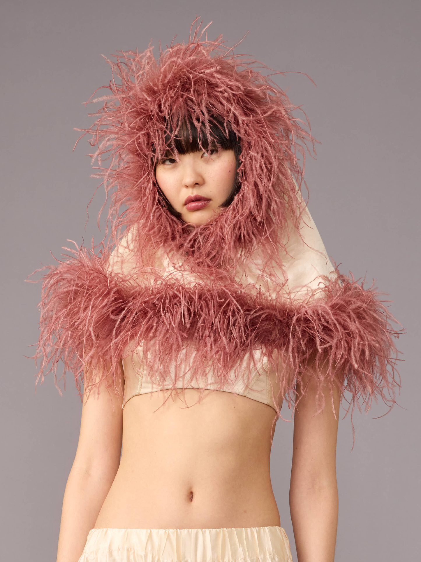Rose Feather Hood