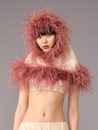 Rose Feather Hood