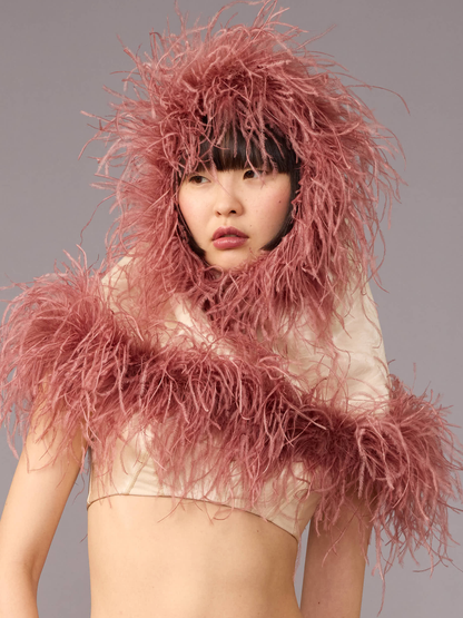Rose Feather Hood