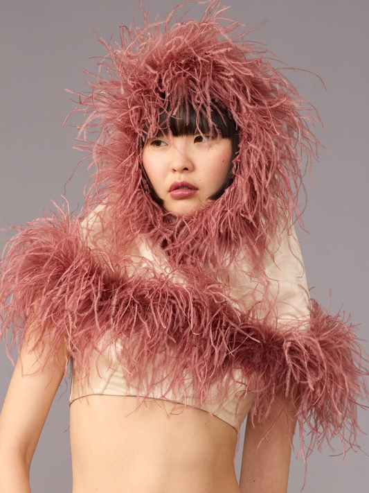 Rose Feather Hood