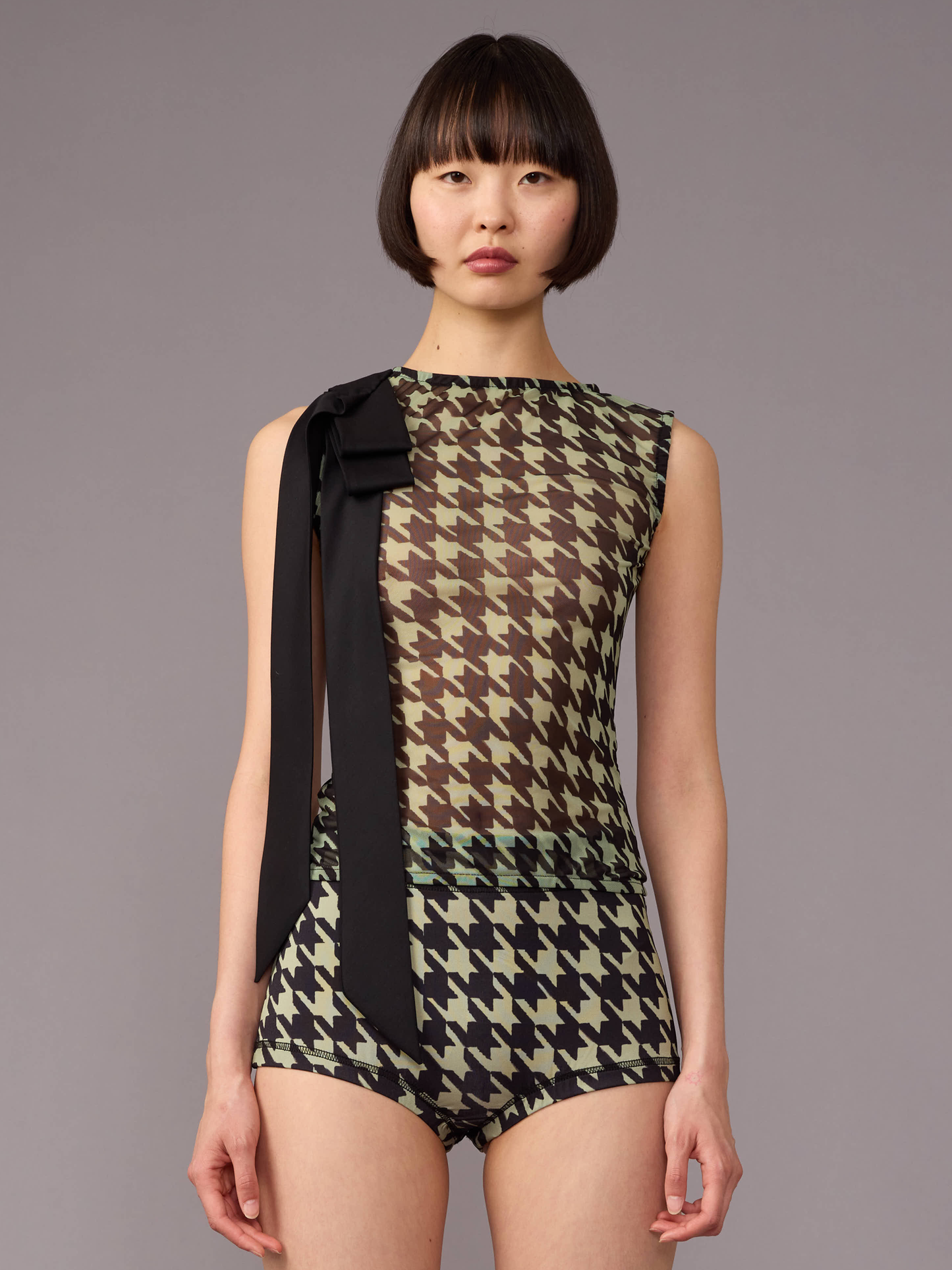 Houndstooth Mini Shorts