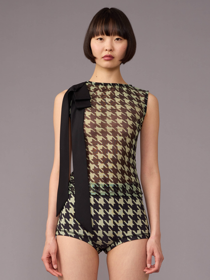Houndstooth Mini Shorts