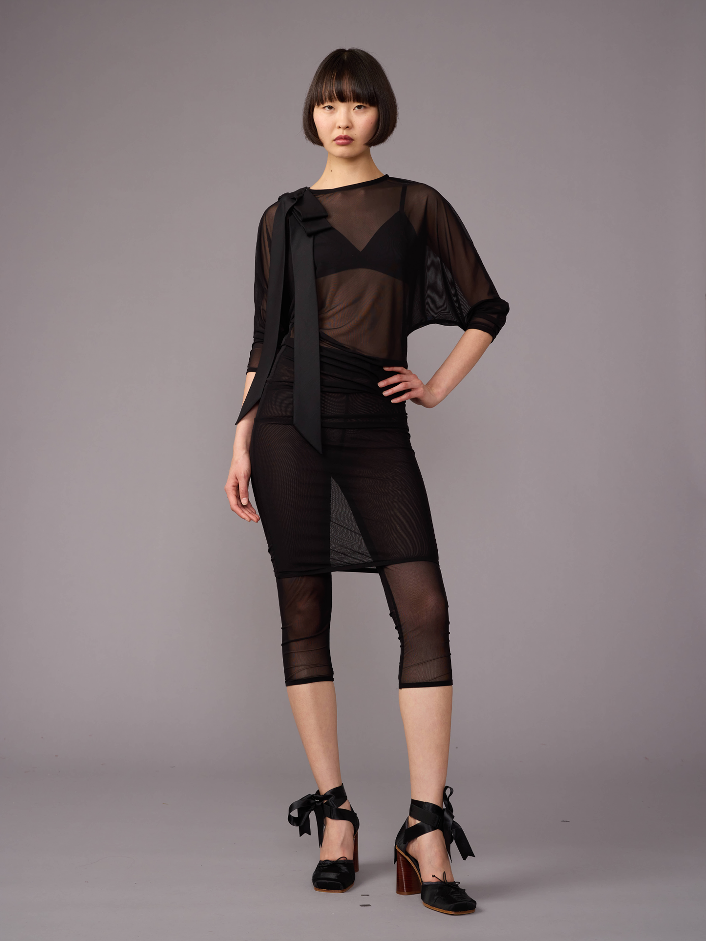 Batsleeve Midi Dress