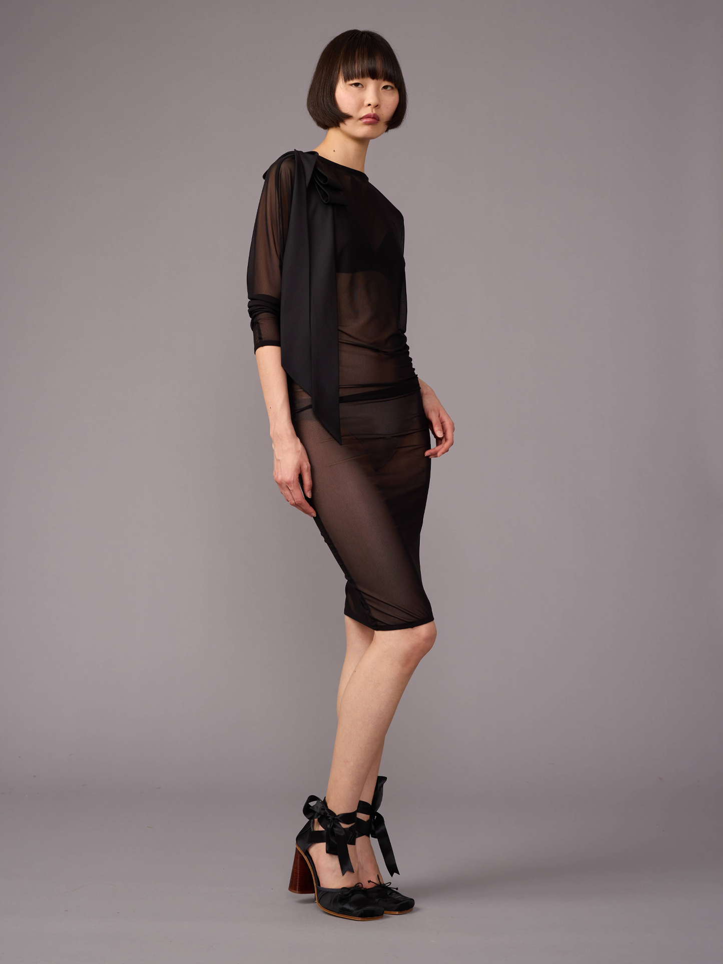 Batsleeve Midi Dress