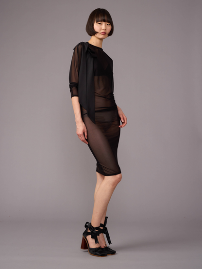 Batsleeve Midi Dress