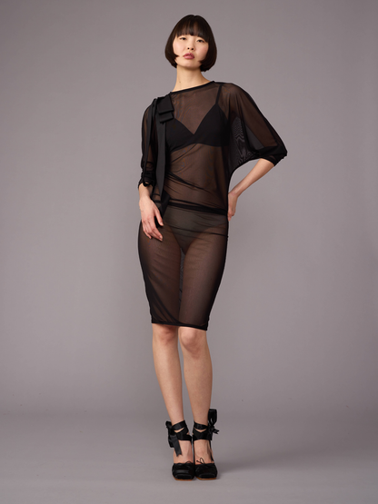 Batsleeve Midi Dress