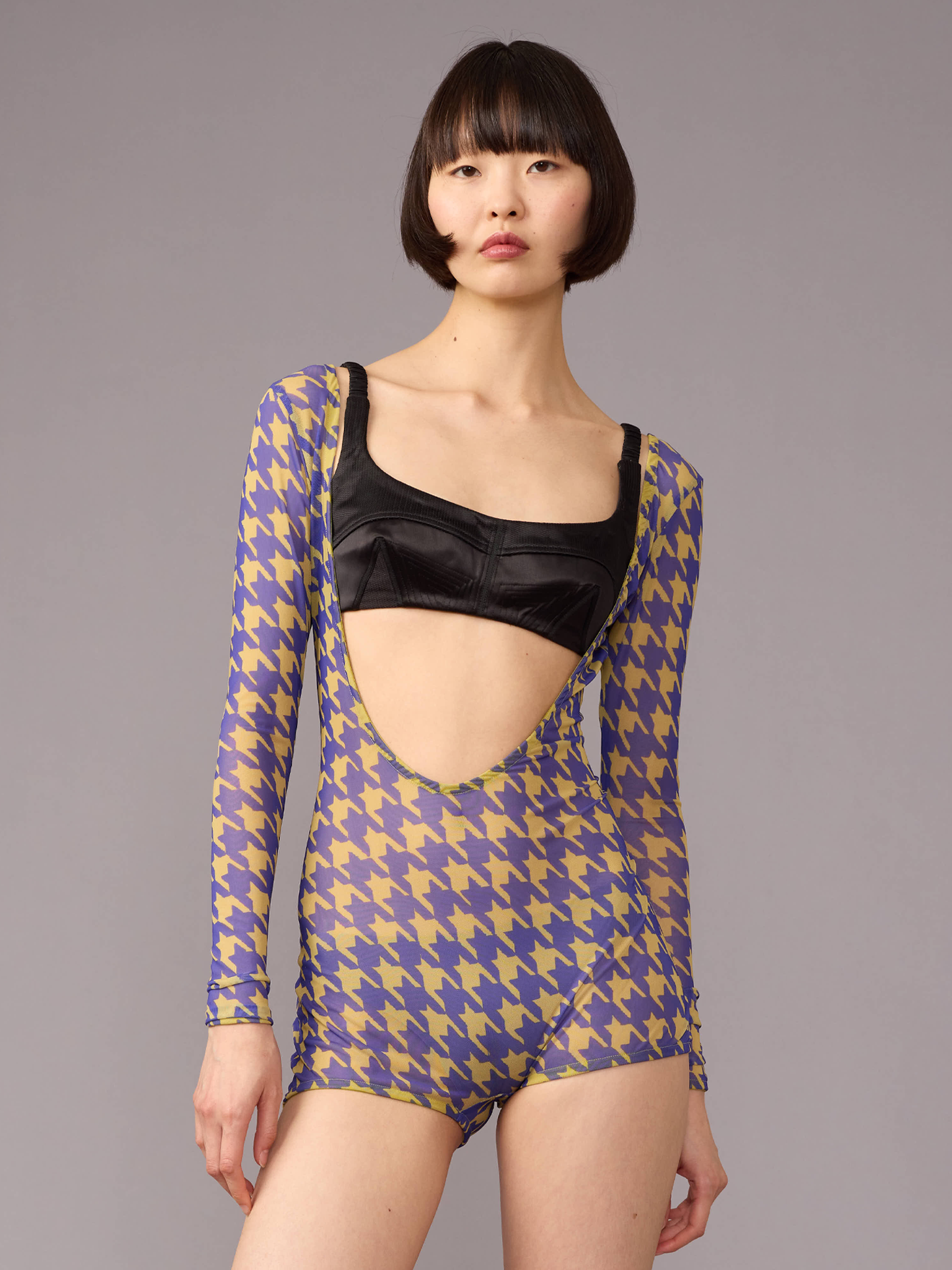 Houndstooth Wrestling Suit