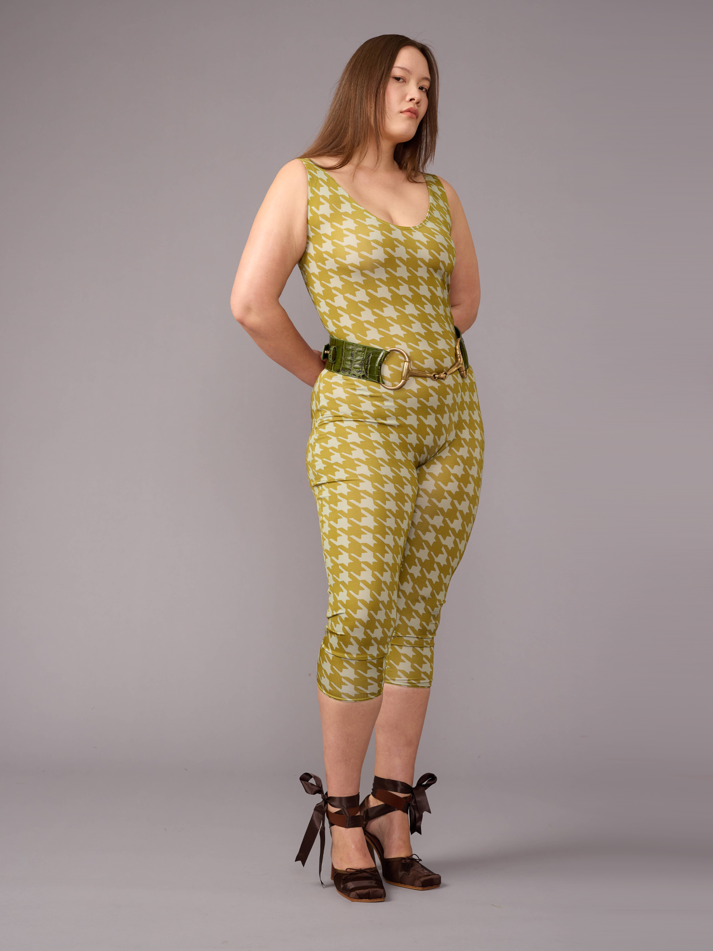 Green Capri Bodysuit