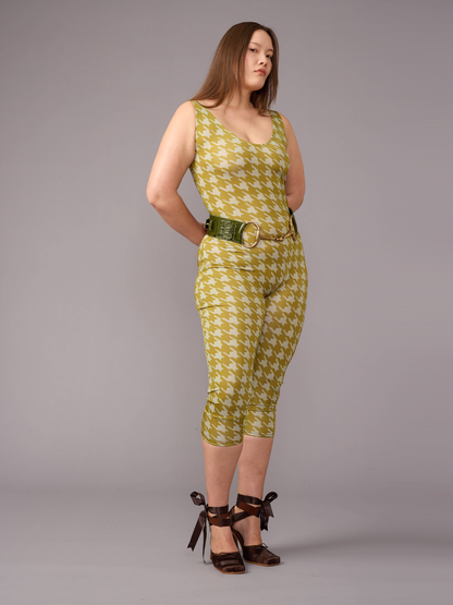 Green Capri Bodysuit