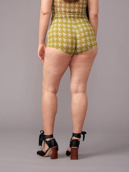 Houndstooth Mini Shorts