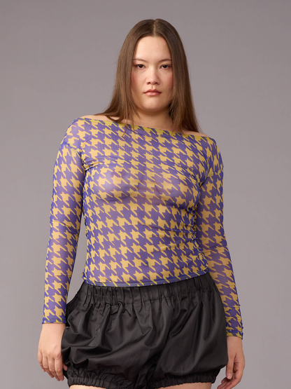 Houndstooth Top