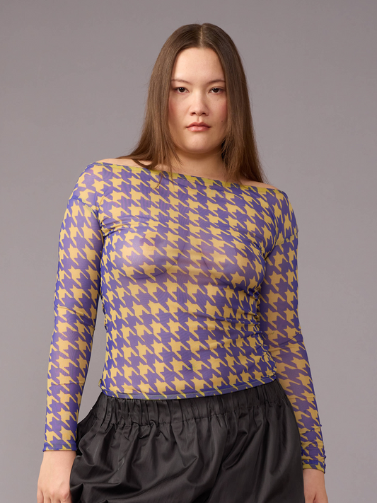 Houndstooth Top
