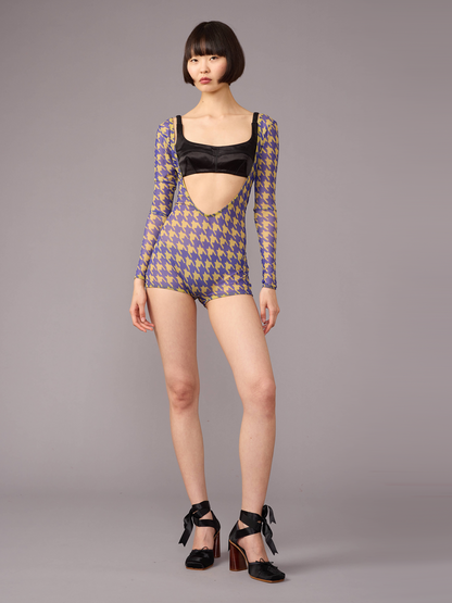 Houndstooth Wrestling Suit