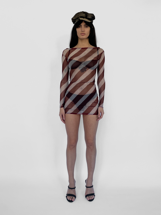 Candy Cane Mini Dress