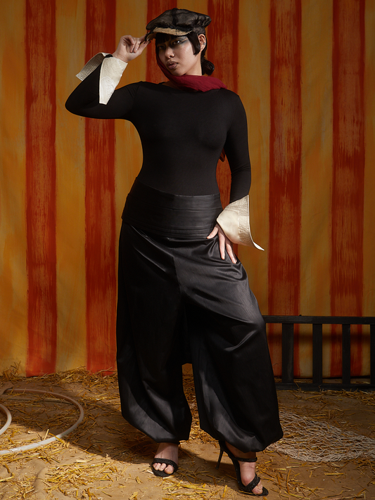 Glossy Ballon Trousers